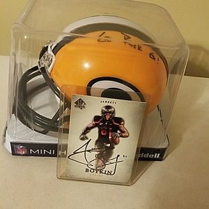 Green bay  packers  Boykin signed  mini helmet